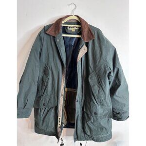 Vintage RFT Rainforest Waxed Style Field Jacket Mens M Down Lined Coat